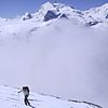 Hiking the Ober Rothorn after a light summer snowfall - 53KB