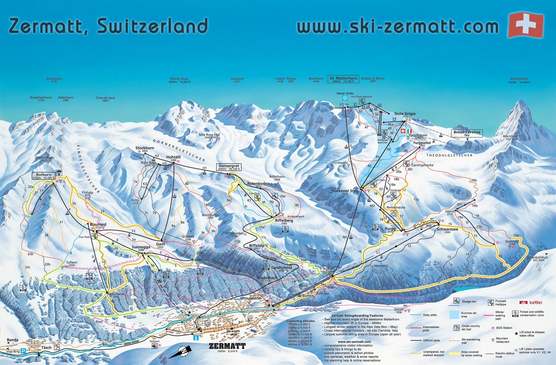 Zermatt Skimap - 445k